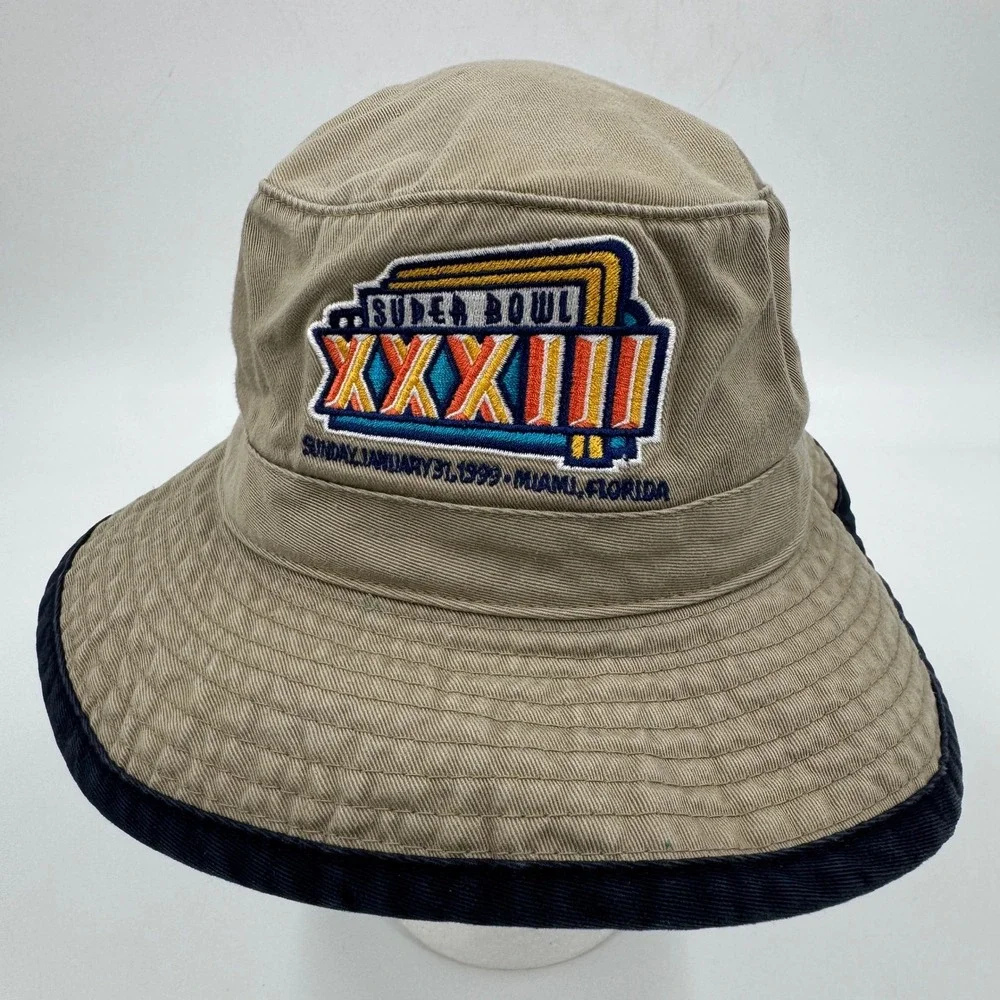Vintage Logo Athletic Super Bowl XXXIII Atlanta Falcons Dirty Bird Bucket Hat XL
